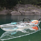 헤엄을 가진 플라스틱 투명한 카누 3330 x 930 x 370mm 크기 세륨 승인
